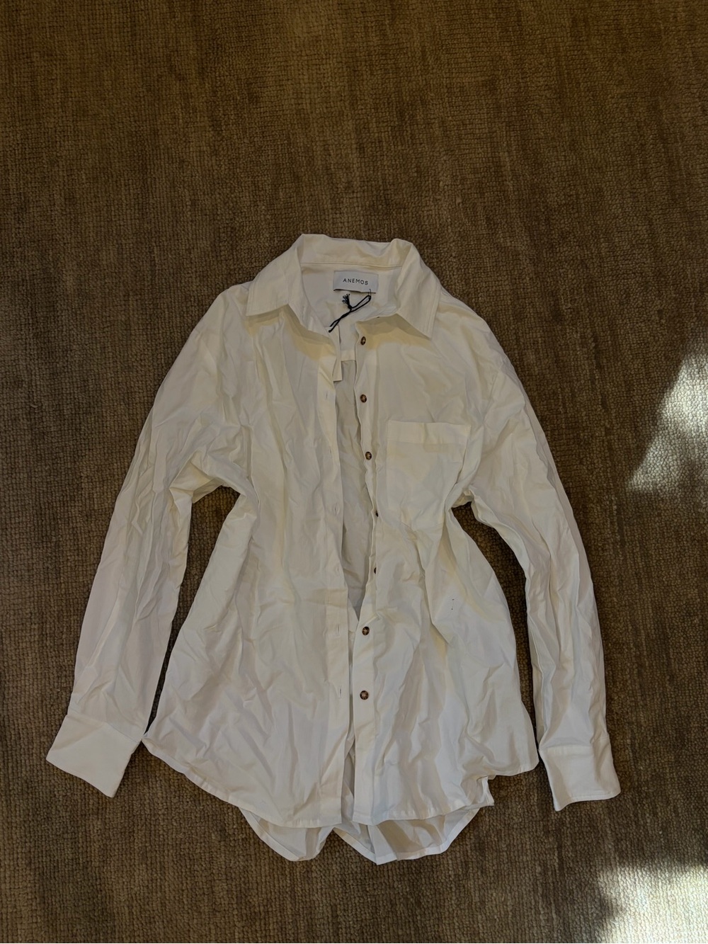 Anemos White Women's Coverup Shirt